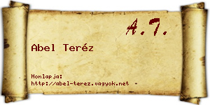 Abel Teréz névjegykártya