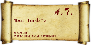 Abel Teréz névjegykártya
