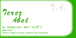 terez abel business card